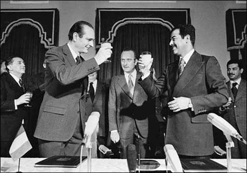 لقاء صدام وشيراك في باريس والمشروع النووي العراقي